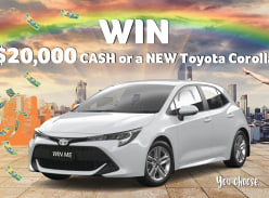 Win $20,000 Cash or a New Toyota Corolla