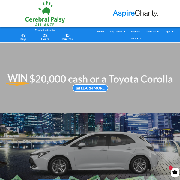 Win $20,000 cash or a Toyota Corolla