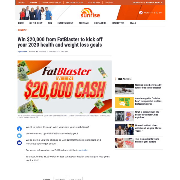 Win $20,000 from FatBlaster!