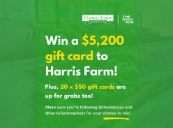 Win a $5,200 Harris Farm Gift Card