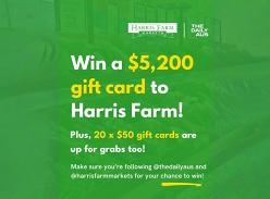 Win a $5,200 Harris Farm Gift Card