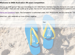 Win 1 of 3,200 Pairs of IKEA Branded Flip Flops