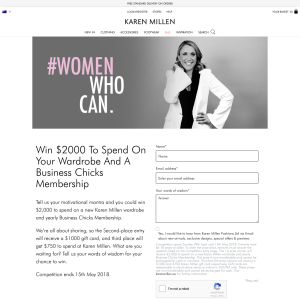 Win $2000 To Spend On Your Wardrobe And A Business Chicks Membership