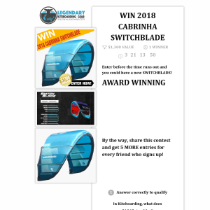 Win 2018 Cabrinha Switchblade