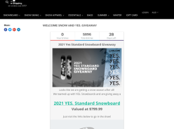 Win 2021 YES. Standard Snowboard