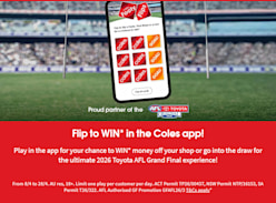 Win a 2026 Toyota AFL Grand Final Experience or Money off your Shop - Coles