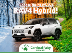 Win a 2026 Toyota RAV4 or $45K Cash - Cerebal Palsy Alliance