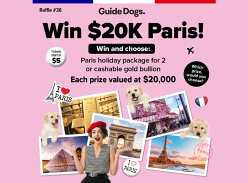 Win $20K in Gold or Trip to Paris