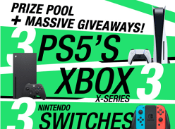 Win 20x BNB, 3x PS5, 3x XSX, 3x Switch, 5x Monitor, 5x Keyboard&Mouse, 20x Game Cards