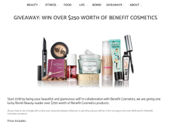 Win $250 worth of Benefit cosmetics