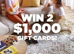 Win 2x $1,000 Gift Cards One for You and One for a Friend