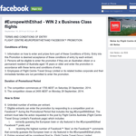 Win 2x return business class flights with Etihad Airways to Europe! - Flight Centre