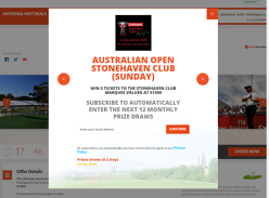 Win 2x Stonehaven Club Packages worth $1300 for The Sunday Final at 2019 Emirates Australian Open
