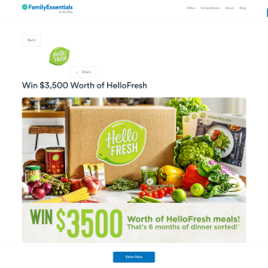 Win $3,500 Worth of HelloFresh