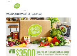 Win $3,500 Worth of HelloFresh
