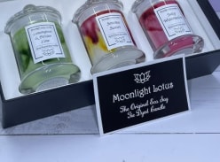 Win 3 X 15 Hour Tie Dyed Candles