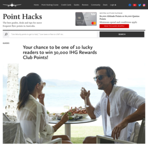 Win 30,000 IHG Reward Points with Point Hacks and IHG Rewards Club