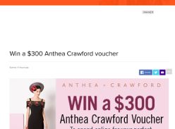 Win $300 Anthena Crawford voucher