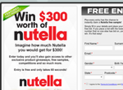 Win $300 of Nutella!