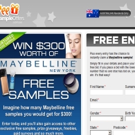 Win $300 worth of Maybelline free samples.