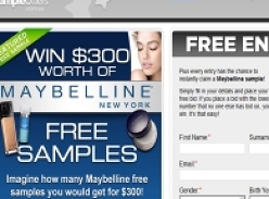 Win $300 worth of Maybelline free samples.