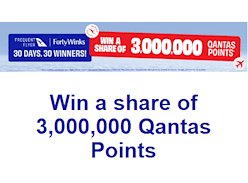Win a Share of 3,000,000 Qantas Points