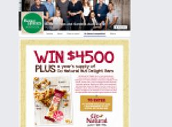Win $4,500 + a year's supply of 'Go Natural' bars!