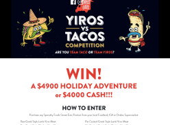 Win $4,900 Travel Adventure or $4,000 Cash