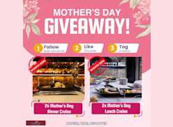 Win 4 Adult Tickets for Our Mother's Day Lunch & Dinner Cruise - Melbourne River Cruises