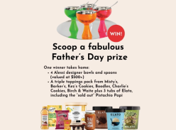 Win 4 Alassi Designer Ice Cream Bowls & Spoons