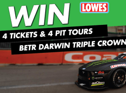 Win 4 Ga Tickets & 4 Pit Tours at Darwin Triple Crown Supercars Event