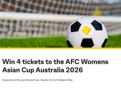 Win 4 Tickets to the AFC Womens Asian Cup Australia 2026 - Commonwealth Bank