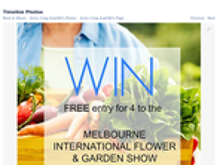 Win 4 tickets to the Melbourne International Flower & Garden Show (25 sets to give away!)
