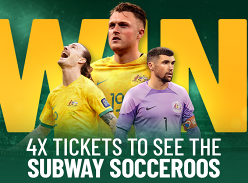 Win 4 Tickets to the Subway Socceroos Canberra