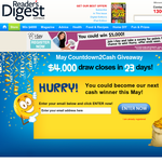 Win $4000 Monthly - Countdown2Cash 