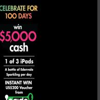 Win $5,000 cash or 1 of 3 iPads!