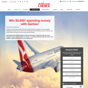 Win $5,000* spending money with Qantas!