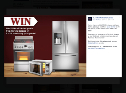 Win $5,000 to choose whichever kitchen goods you want from Harvey Norman or win 1 of 10 pizzeria at home packs worth $300!
