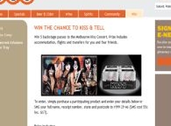 Win 5 backstage passes to the KISS Melbourn concert!