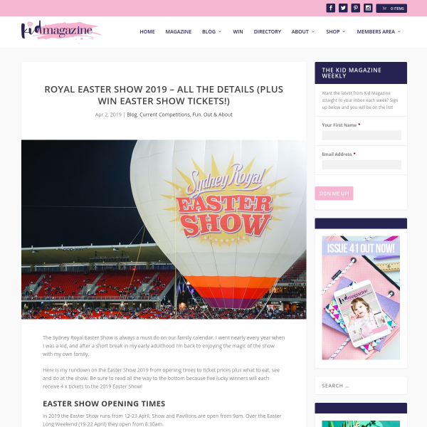 Win 5 x 4-ticket bundles to the Sydney Royal Easter Show