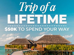 Win $50,000 to spend on Any Tour