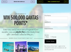 Win 500,000 Qantas Frequent Flyer points!
