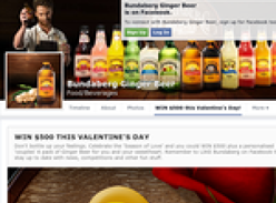 Win $500 + a personalised couples 6 pack of Ginger Beer!