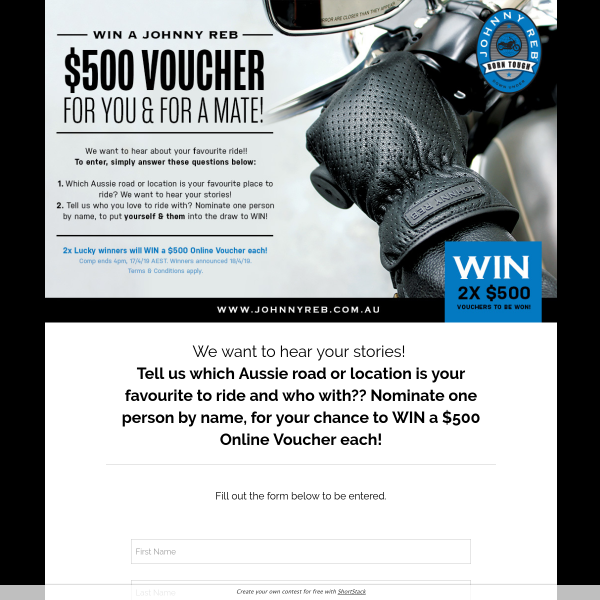 Win $500 Shopping Vouchers