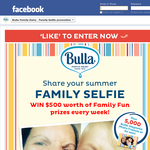 Win $500 worth of family fun prizes every week!