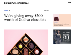 Win $500 worth of Godiva chocolate