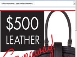 Win $500 worth of leather goods from Zafino!