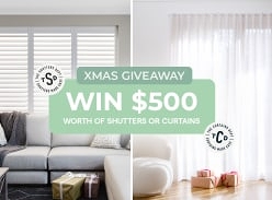 Win $500 Worth of Shutters or Curtains