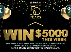 Win $5000 in Drakes Gift Cards