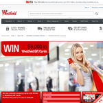 Win $5000 in Westfield Gift Cards or Holiday Vouchers